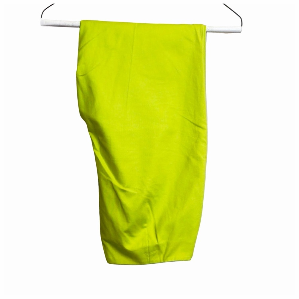 Lafayette 148 New York Chartreuse Stretch Pants | Women’s | Size 4 | Slim Ankle
